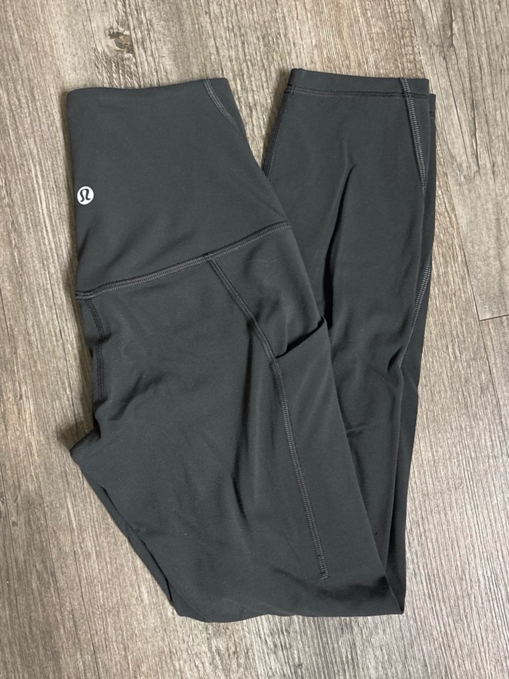 lululemon athletica Black Athletic Leggings with Logo